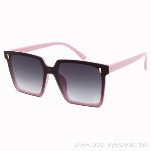 Square Oversized Sunglasses for Women Flat Top Fashion